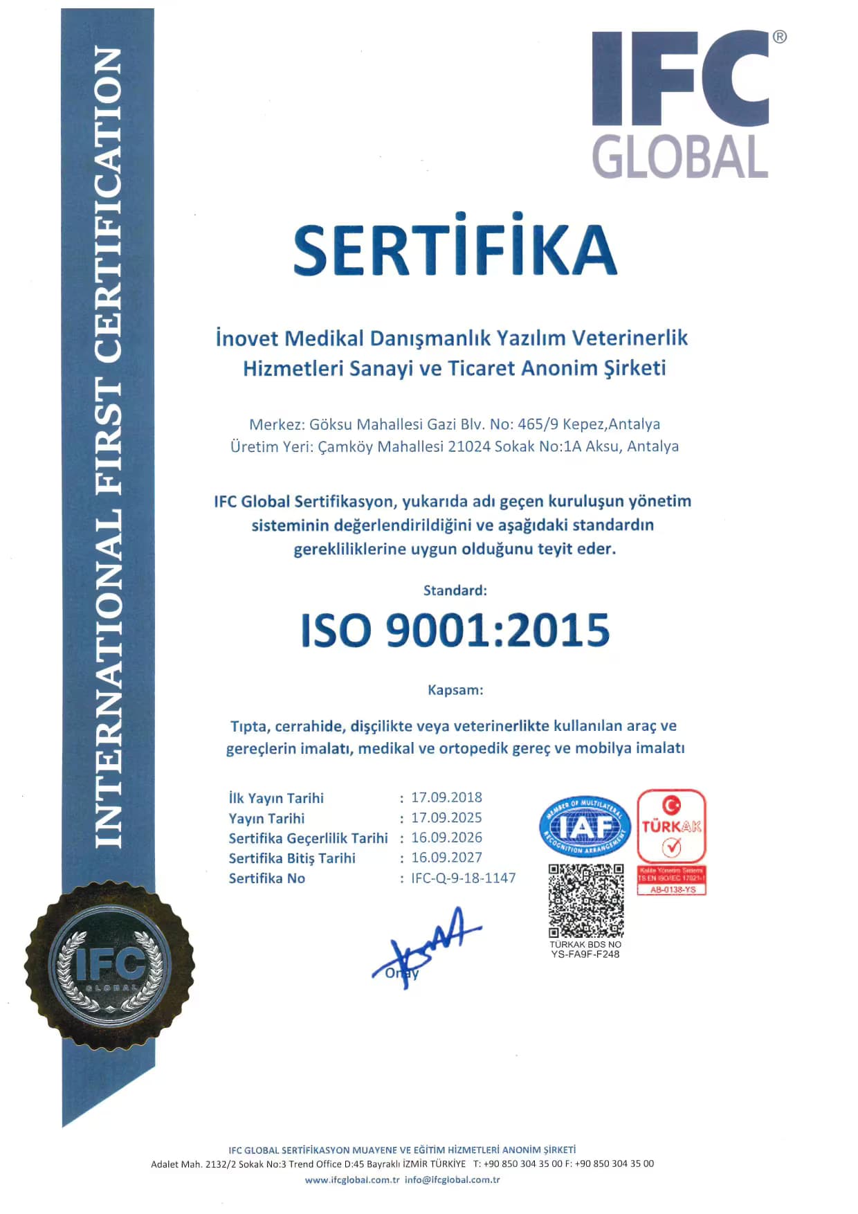INOVET ISO 9001